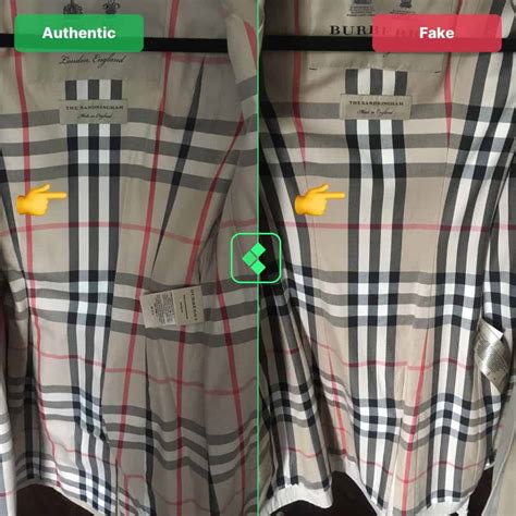 fake vs real burberry button up shirt|burberry coats real or real.